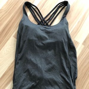 Lulu lemon tank with built in bra, Size 10